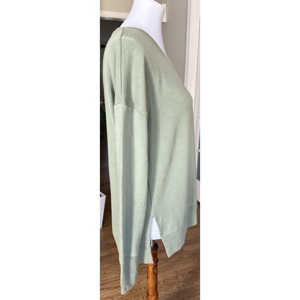 Athleta Coaster Luxe Sweatshirt Sage Green Soft Modal Blend Size Small SP Women - Picture 4 of 6